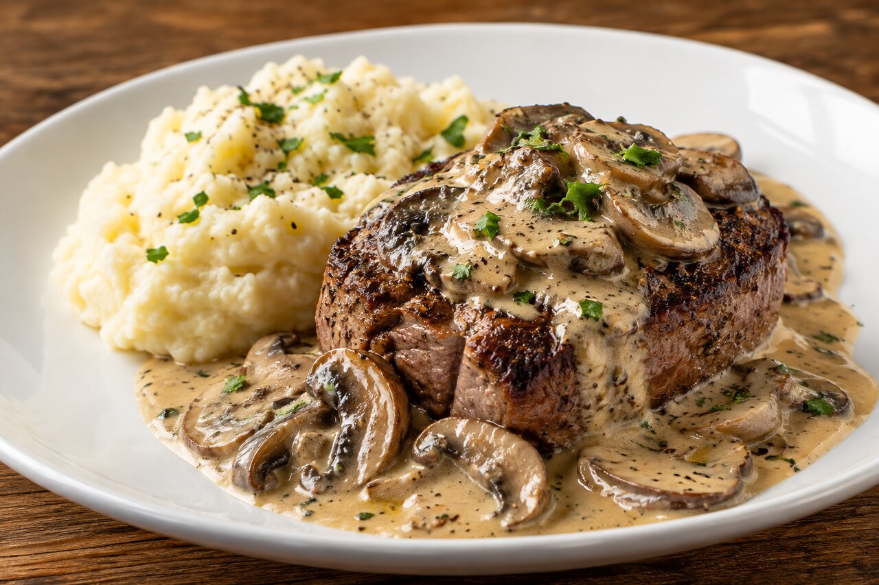 Classic Mushroom Steak