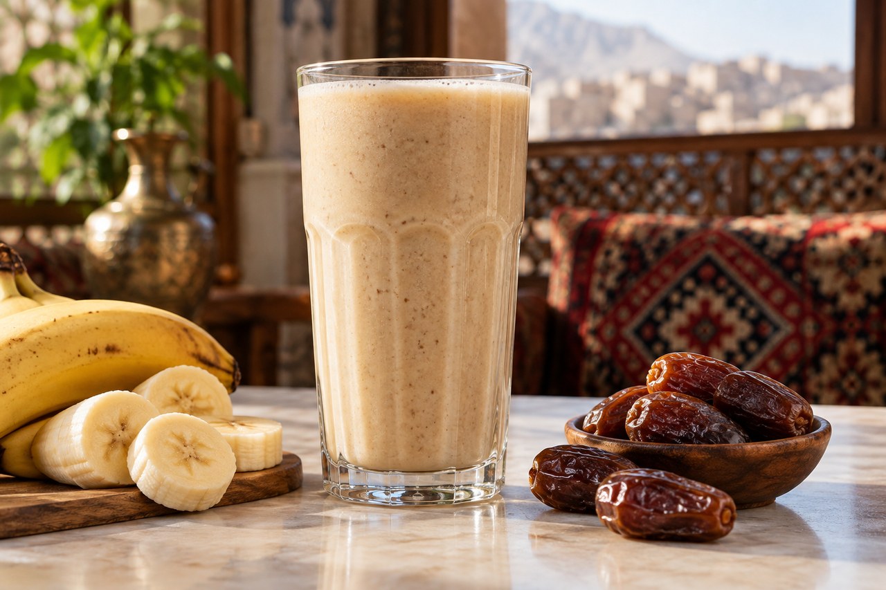 Banana and Date Juice