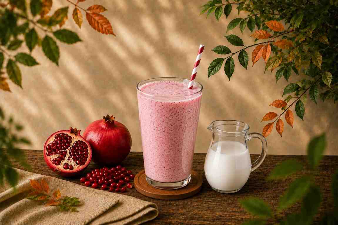 Pomegranate Juice with Milk