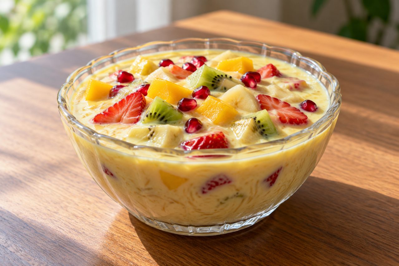 Fruit Pudding (Ferni)