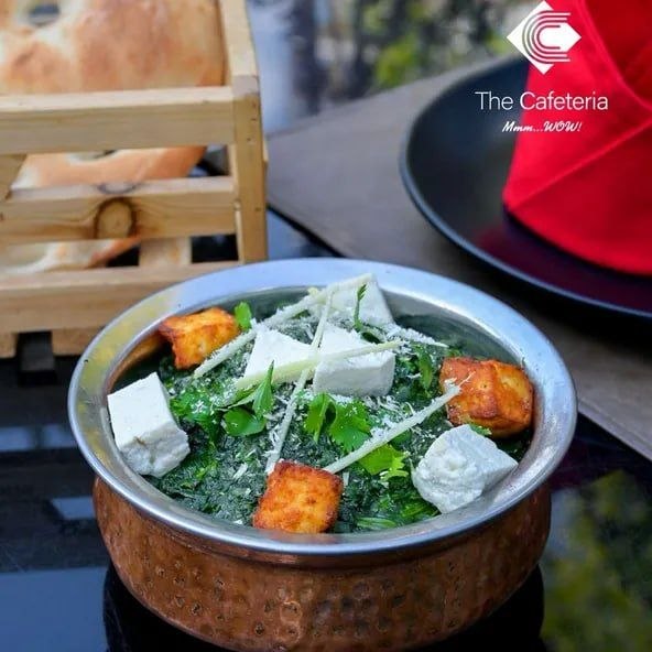 Spinach with cheese