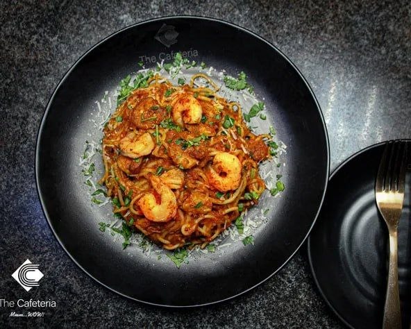 Spaghetti Tomato Sauce with Shrimp