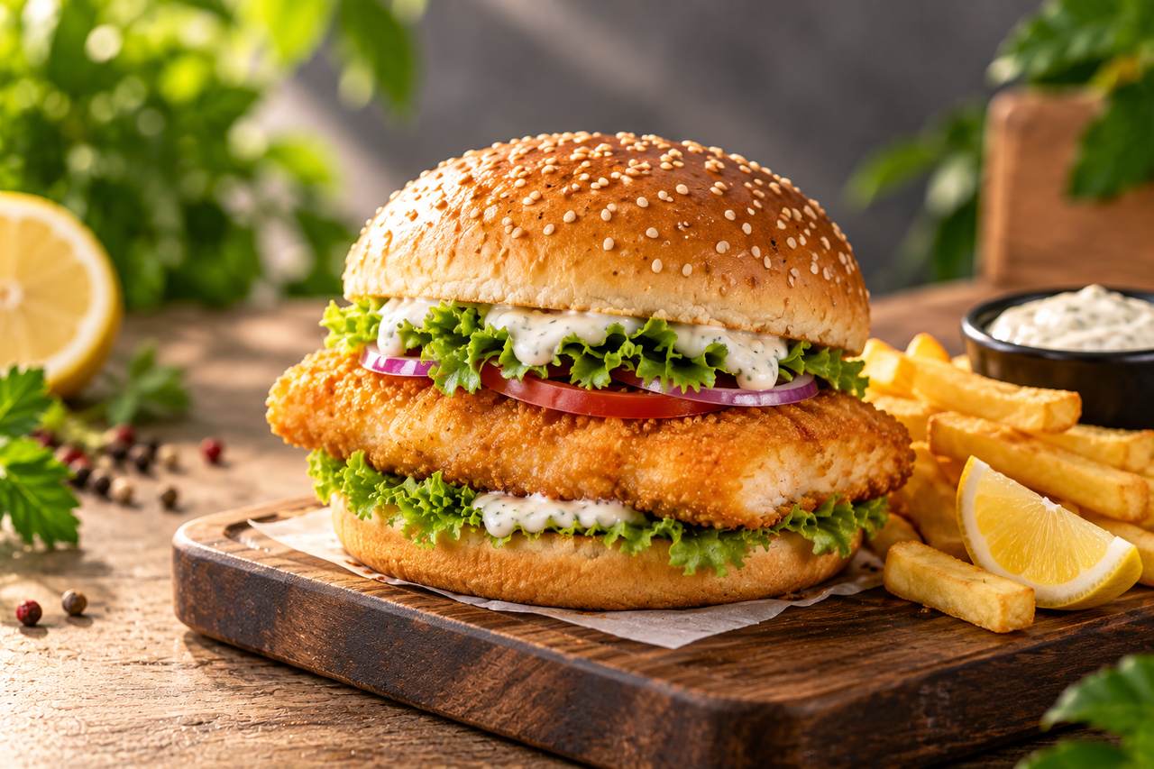Fish Cheese Burger
