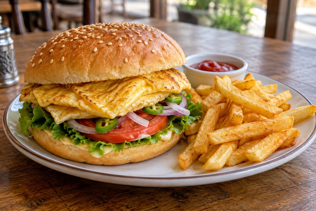 Omelette Burger