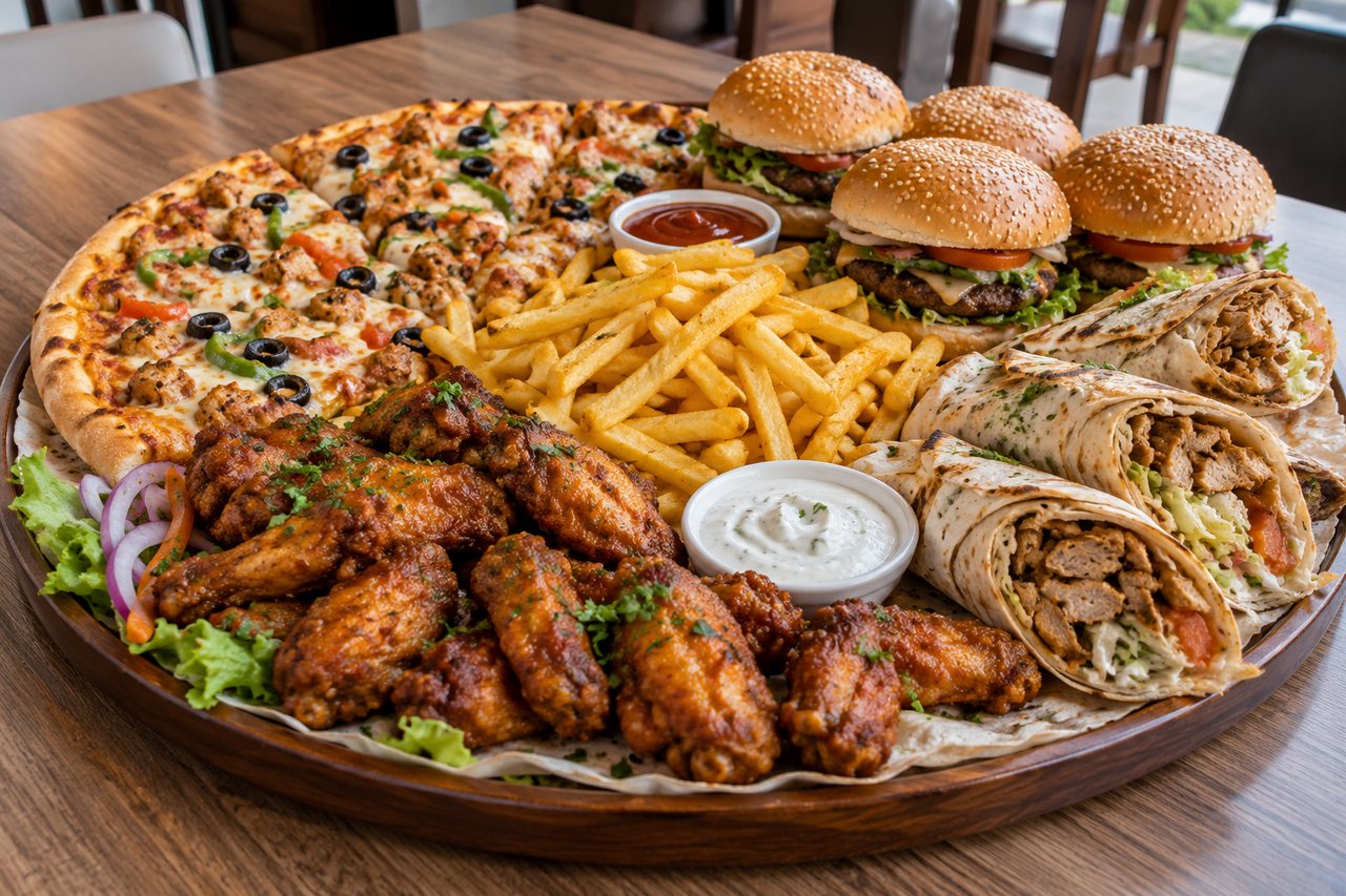 Fast Food Platter for 8
