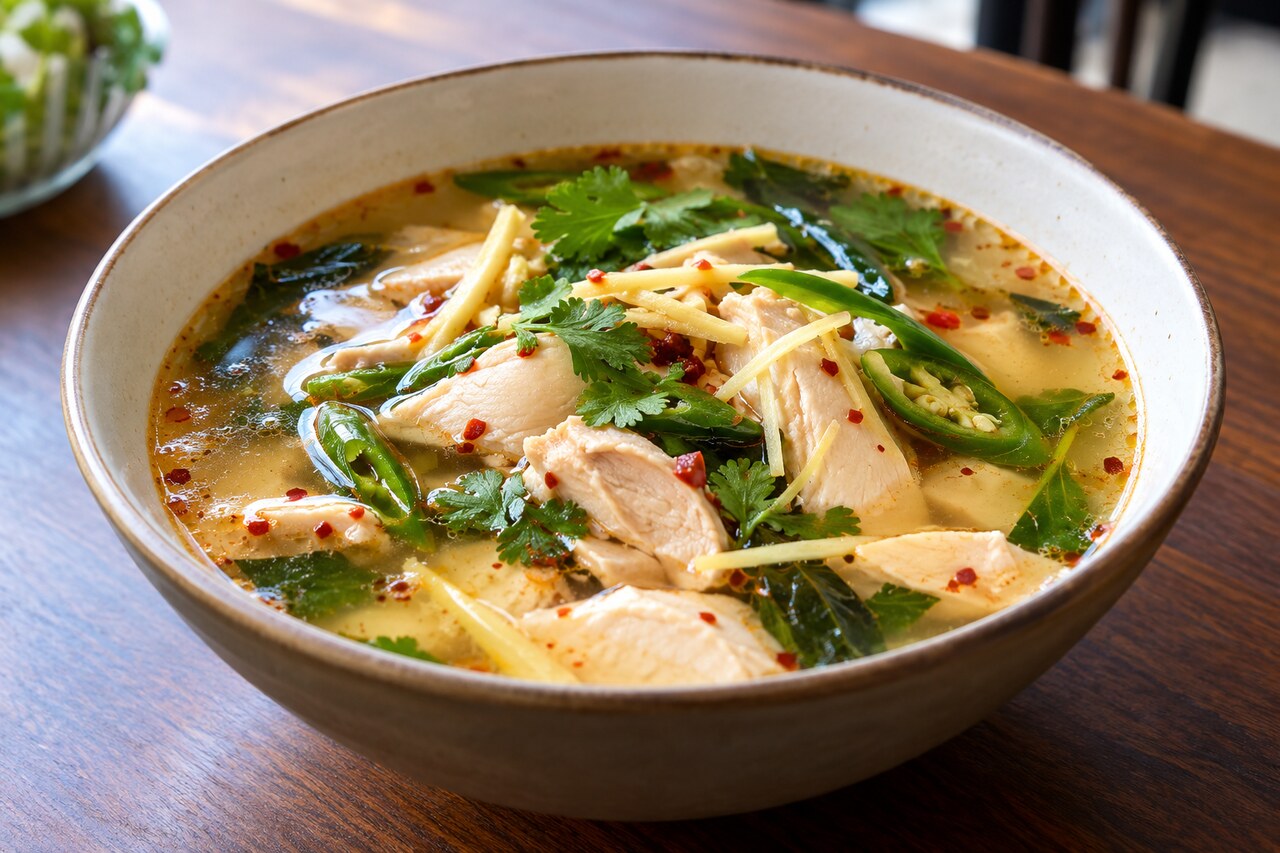 Chicken Thai Soup (Sour & Spicy)